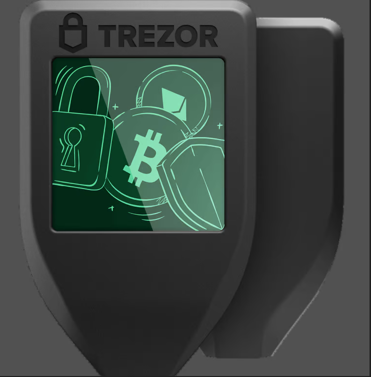 Trezor Model T hardware wallet with touchscreen display